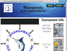 Tablet Screenshot of oceansports.co.nz