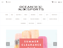 Tablet Screenshot of oceansports.ca